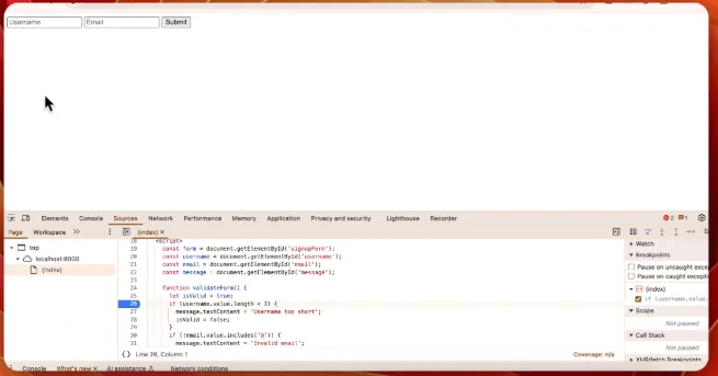 浏览器 DevTools 断点调试完全指南:从猜 Bug 到精准定位的进阶技巧 浏览器 DevTools 断点调试完全指南:从猜 Bug 到精准定位的进阶技巧