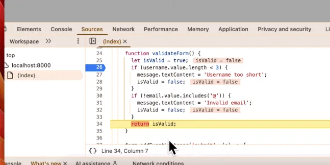 浏览器 DevTools 断点调试完全指南:从猜 Bug 到精准定位的进阶技巧 浏览器 DevTools 断点调试完全指南:从猜 Bug 到精准定位的进阶技巧