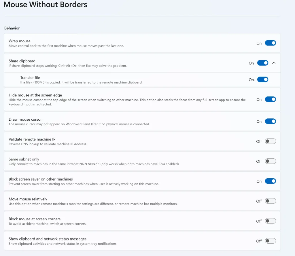 Mouse Without Borders：Windows 多电脑键鼠共享神器（安装 + 技巧 + 故障排除）