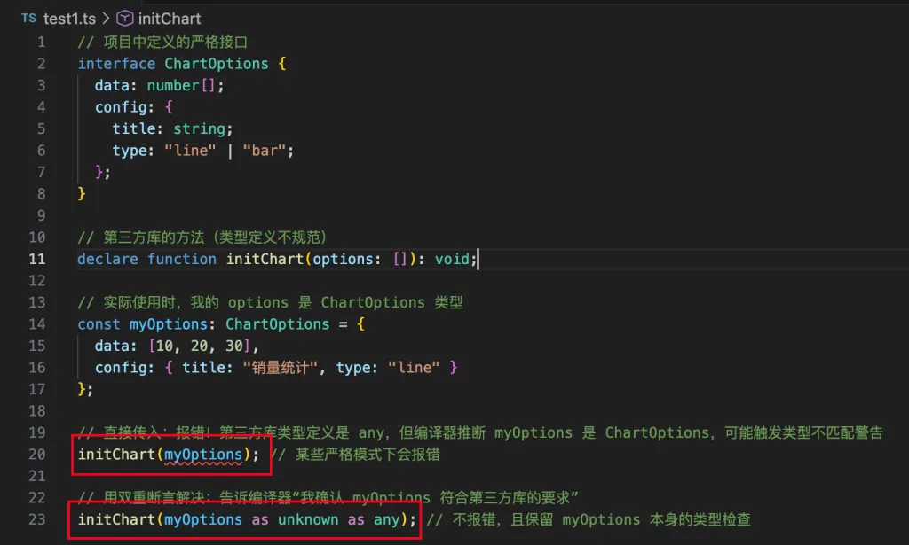 TypeScript 双重断言 as unknown as 完全指南:安全规避类型错误的正确姿势 TypeScript 双重断言 as unknown as 完全指南:安全规避类型错误的正确姿势