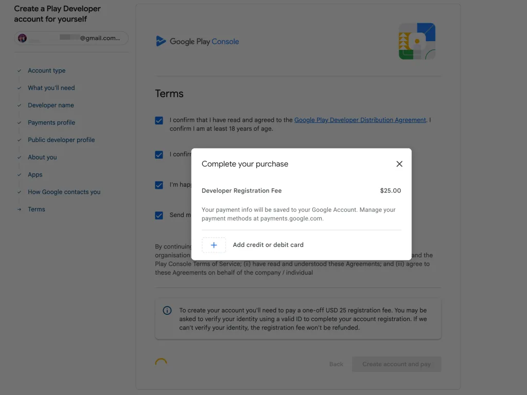 2026 年个人开发者开通 Google Play 详细教程：从注册到创建应用