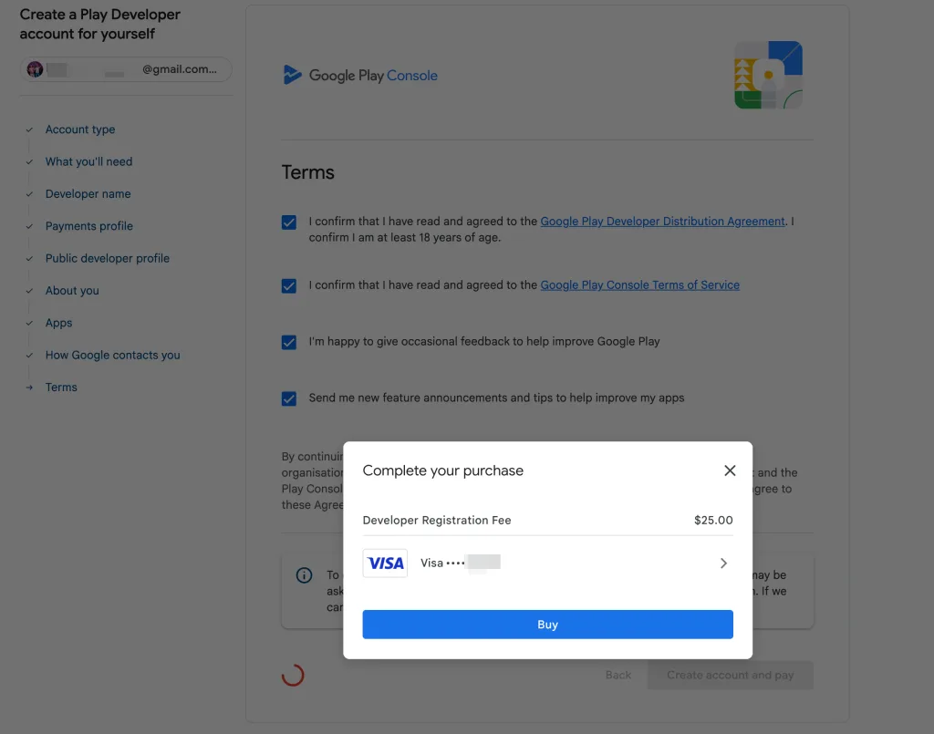 2026 年个人开发者开通 Google Play 详细教程：从注册到创建应用